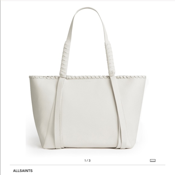 All Saints Handbags - All Saints White Kepi East West Tote✨